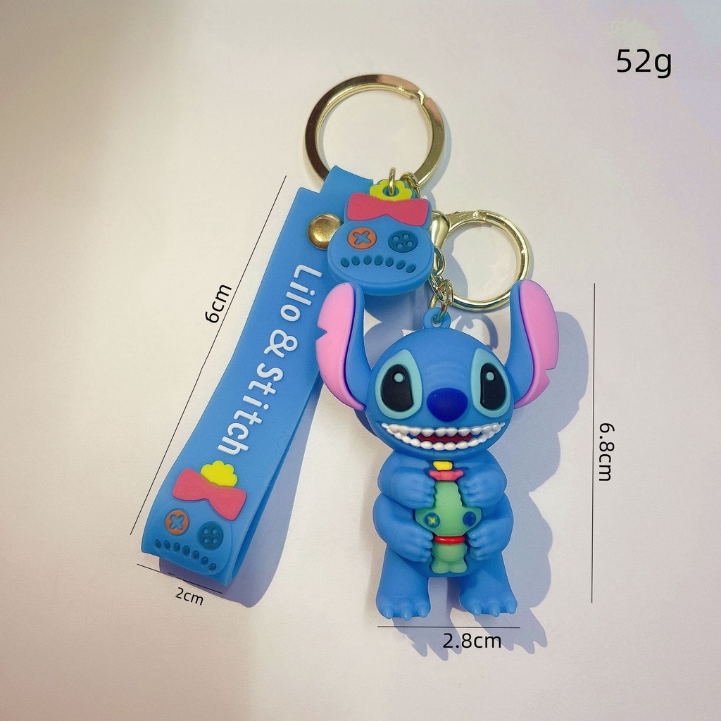 Lilo &amp; Toys Gantungan Kunci Model Stitch Untuk Wanita