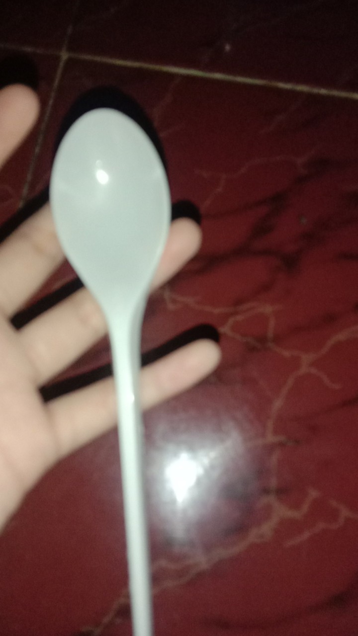 Sendok Makan Plastik Warna Hitam