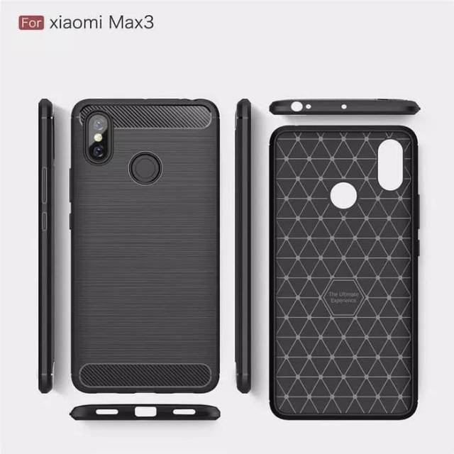 CASE SLIM CARBON XIAOMI MI MAX 3 SOFT CASE CASING RUGGED ARMOR CASE MIMAX 3 MI MAX3