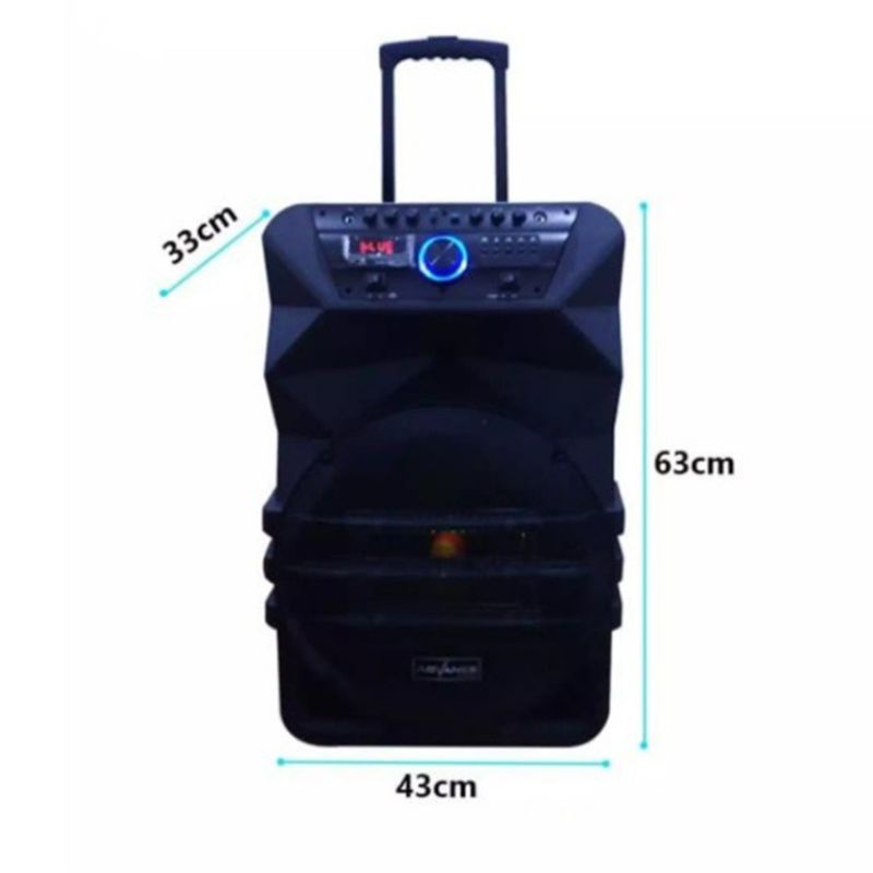 Speaker Active Portable Advance K1512 15&quot; Free Mic