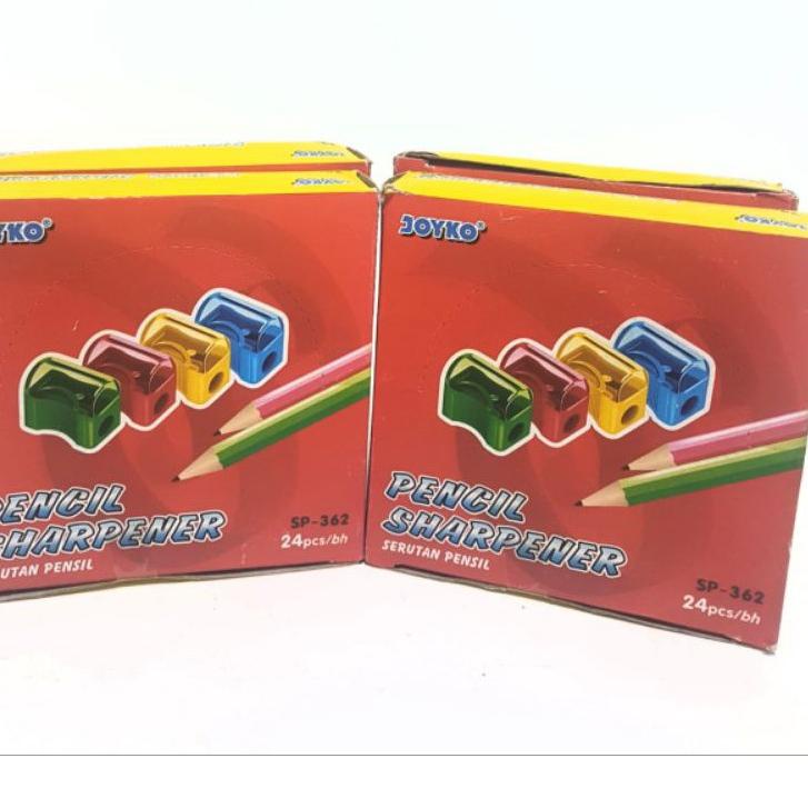 

✨COD✨ Harga Grosir (per packs isi 24 pcs) Serutan pensil/Pencil Sharpener JOYKO SP-362