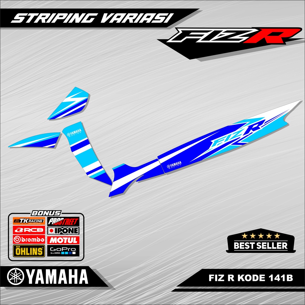 Striping Fiz R Stiker Variasi Motor Fiz R Kode 141