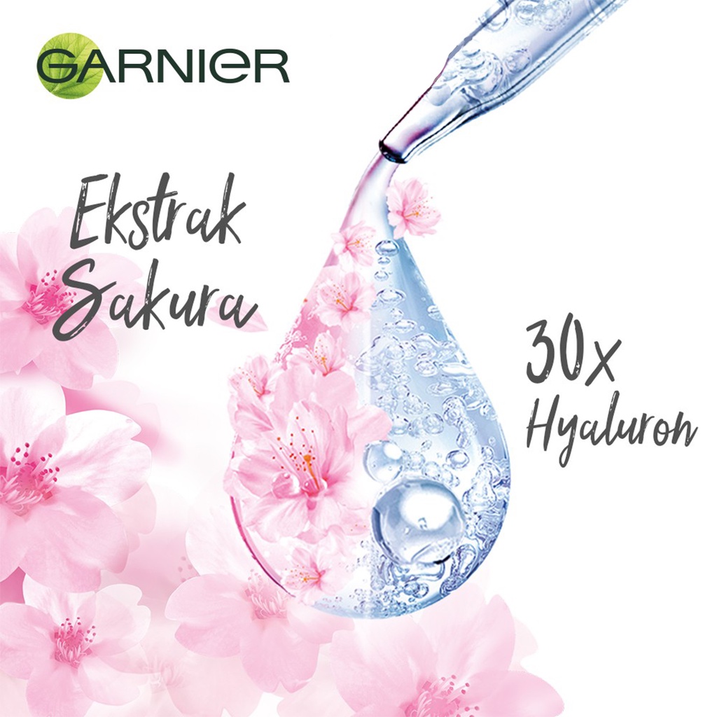 ❤ BELIA ❤ Garnier Serum Sakura White Hyaluron 30x Booster Serum 7.5mL | 30mL (✔️BPOM)