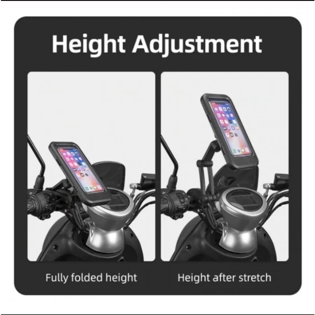 Holder motor waterproof HL 69 M3 Adjustable Touch screen handle stang