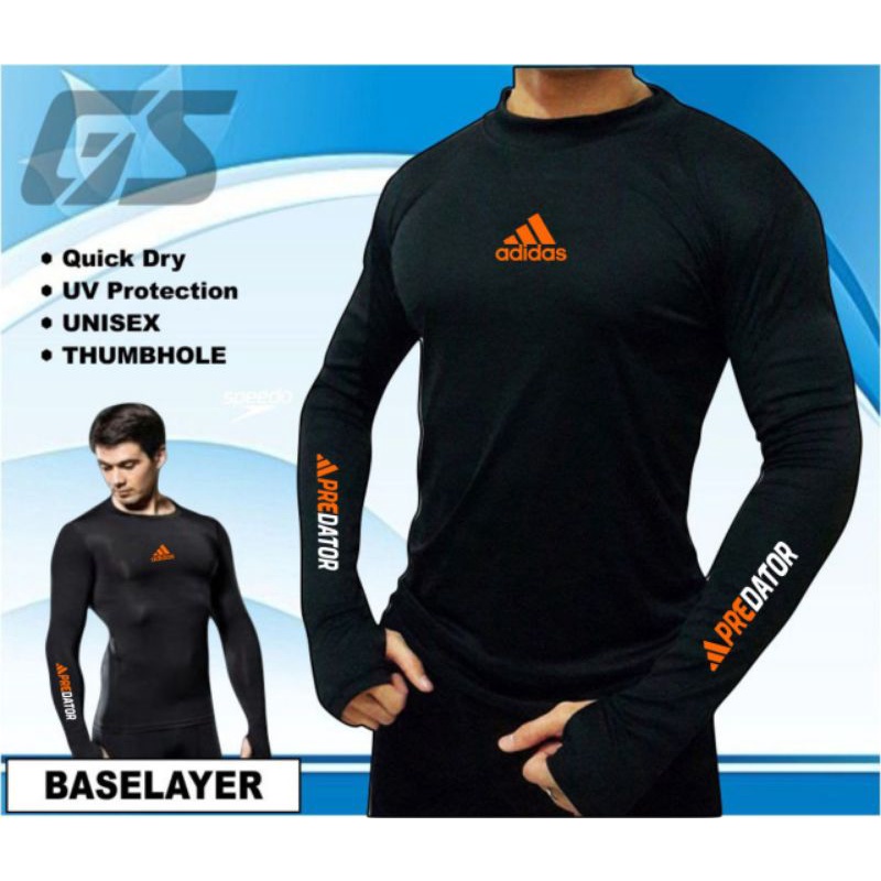 Baselayer futsal manset futsal kaos lengan panjang Futsal baju dalaman sepakbola ukuran jumbo