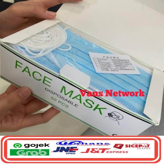 Masker 3ply isi 50pcs seperti sensi /masker medis 3 ply tebal