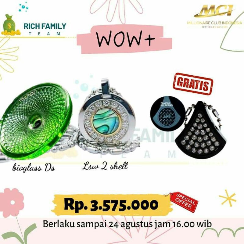 Paket WOW+ (MCI) promo sampai tgl 24 Agustus 2020 jam 16.00wib