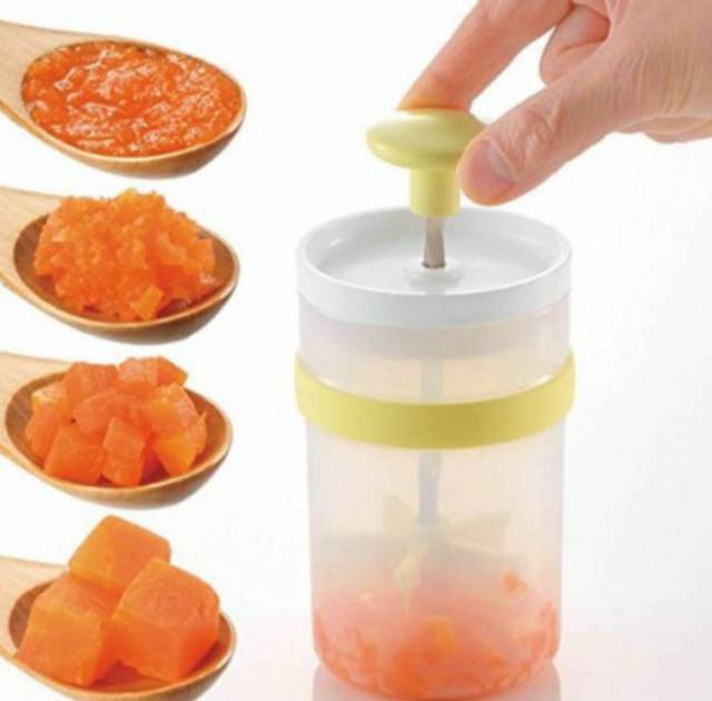 RICHELL Time Saver Easy Weaning  Baby Food Maker for Travel Pengolah MPASI Mortar Strainer