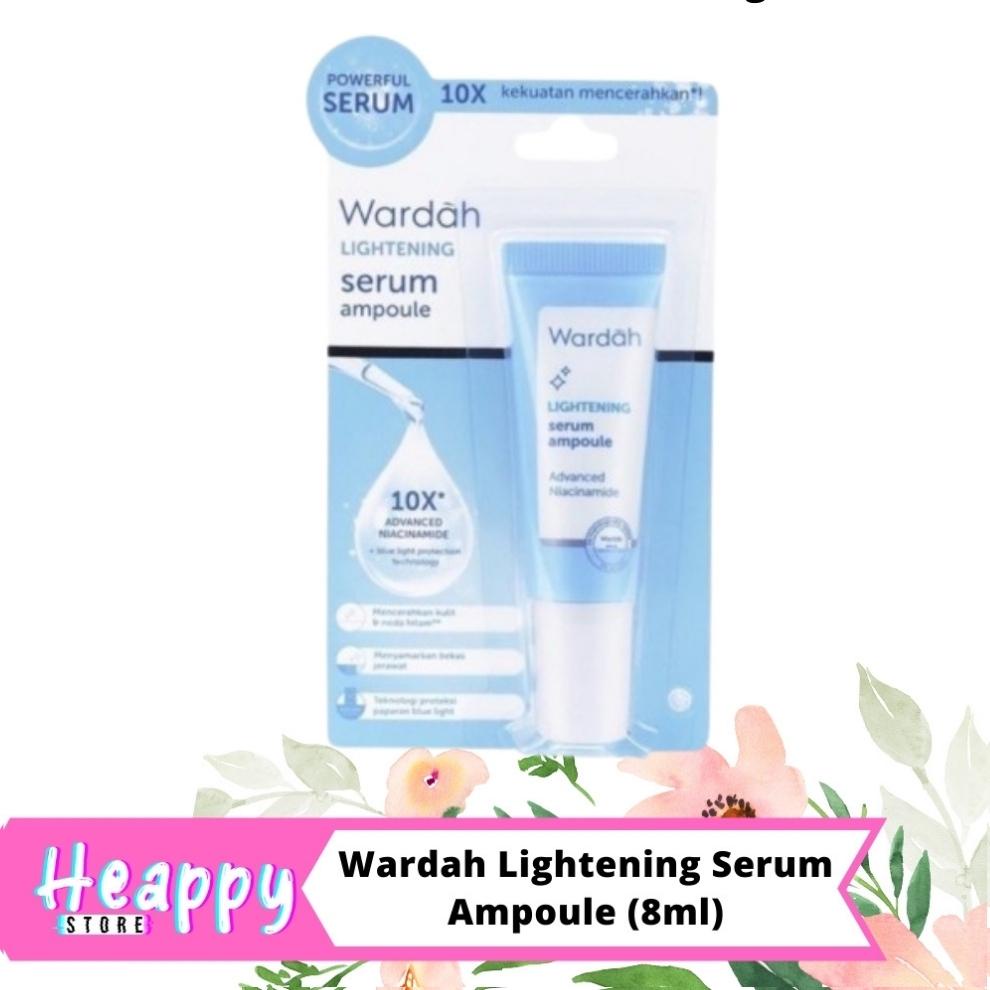 Wardah Lightening Serum Ampoule 8ml - Serum Wardah Lightening Wajah Putih Cerah Glowing
