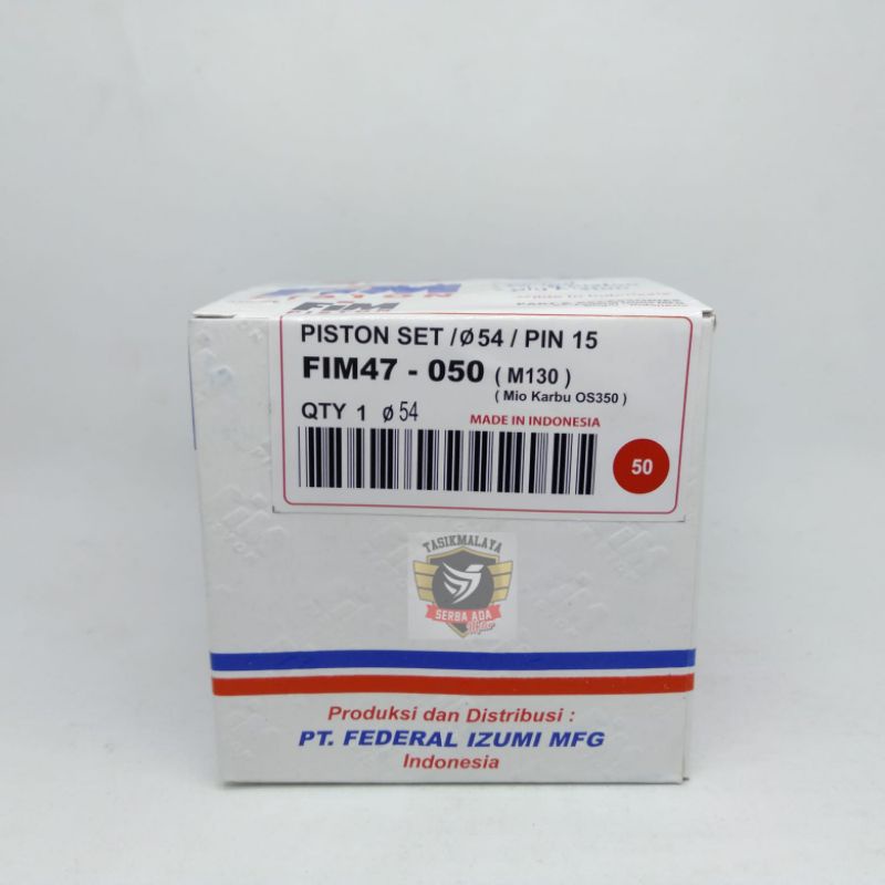 PISTON KIT SEHER KIT MIO XB KARBU FIM47 DIAMETER 53,5 - 55 os STD 50 100 150 . FIM 100% Original