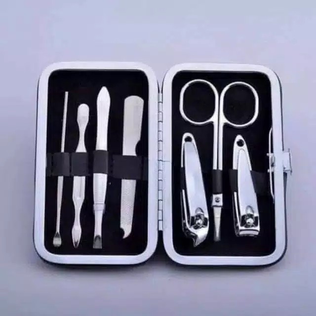 BOX EXCLUSIVE Manicure Pedicure Set 7 in 1 Peralatan Perawatan Gunting Kuku Set