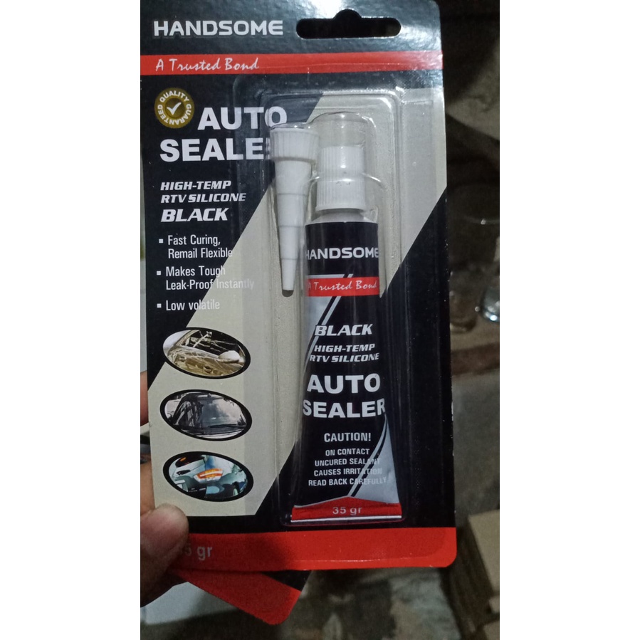 

Lem perekat silicon hitam body mobil uk 32gram - lem kaca