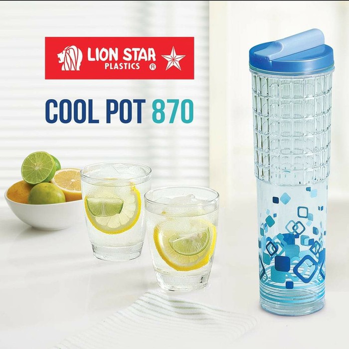 Tempat Air Minum Dalam Kulkas / Tempat Air Minum /  Teko Botol Kulkas Cool Pot 870 Ml LionStar