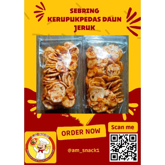 

SEBLAK KERUPUK PEDAS DAUN JERUK AMSNACK BANDUNG 250gr