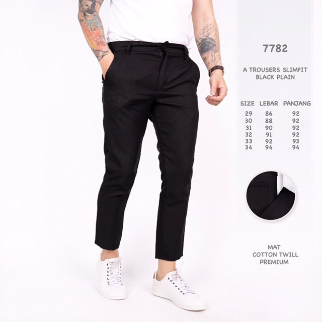 Celana Chino Panjang Pria Murah Terbaru Celana Kerja Slimfit Strech Korean Style Jumbo 33-38