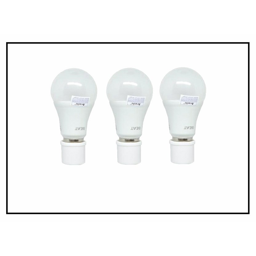 Arashi Lampu Bohlam LED Beat Hemat Energi 9 Watt - Putih - Paket 3pcs