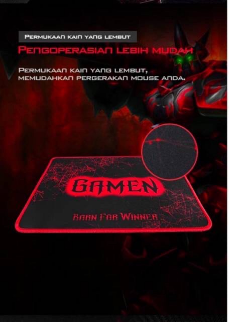 Mouse pad Gaming GAMEN GP-L / MP02 Mousepad Anti-slip with Soft Surface e-Sports Series