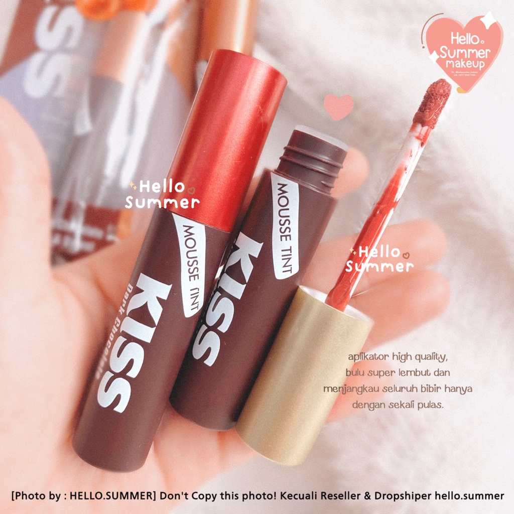 𝐌𝐎𝐔𝐒𝐒𝐄 𝐓𝐈𝐍𝐓 - Kiss Beauty Almond Chocolate Mousse Tint Matte Dupes Etude x Hersheys