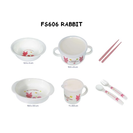 Baby Safe Feeding Set Rabbit FS606