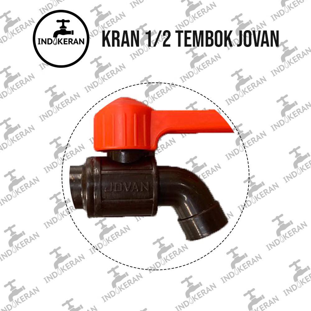 INDOKERAN - Kran JOVAN Tembok - 1/2 Inch