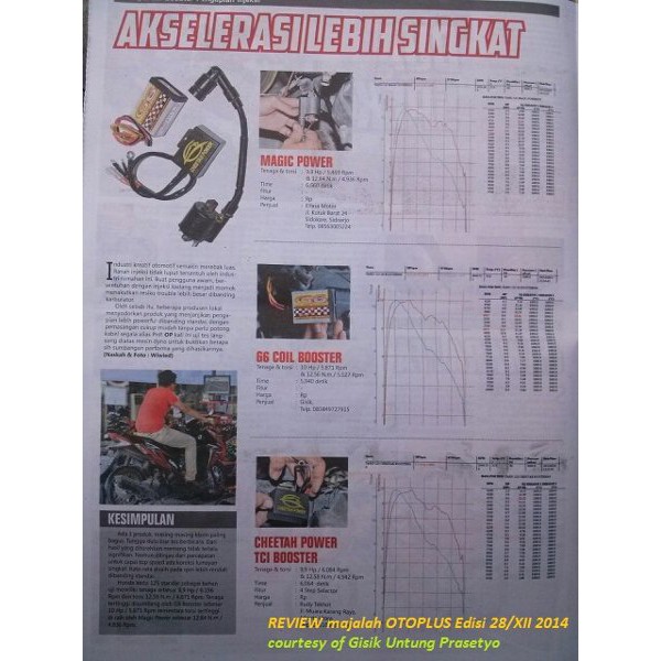 DSA      coil booster G6 TCI bukan magnet ferrite atau 9 power .