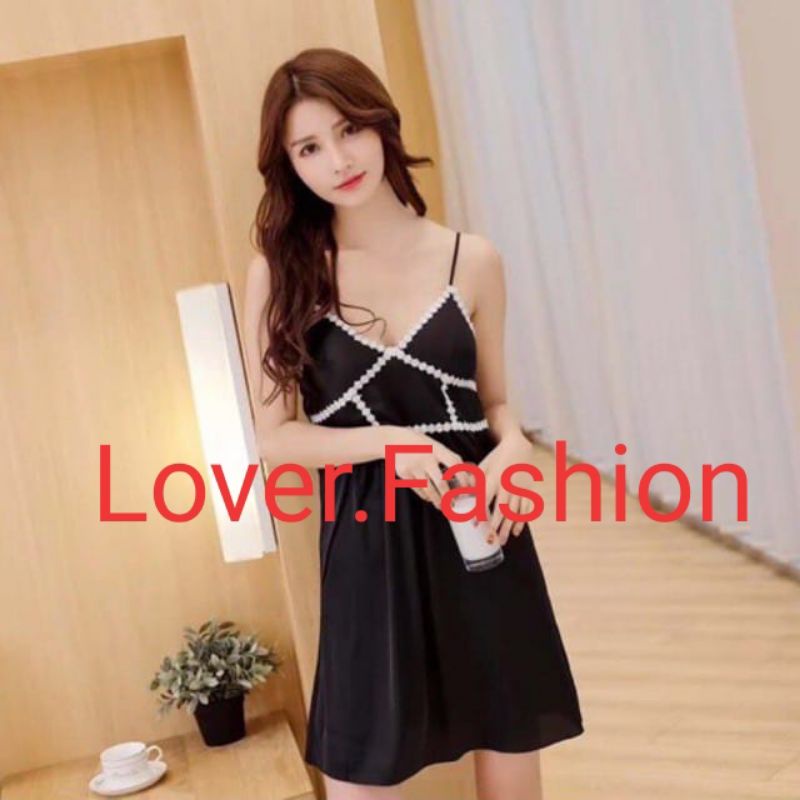 Lover.Fashion,Daster Lingerie Renda Kotak