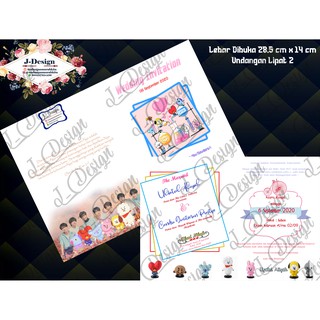 Undangan Custom Tema Exo Bts Korea Ticket Konser Termurah Shopee Indonesia