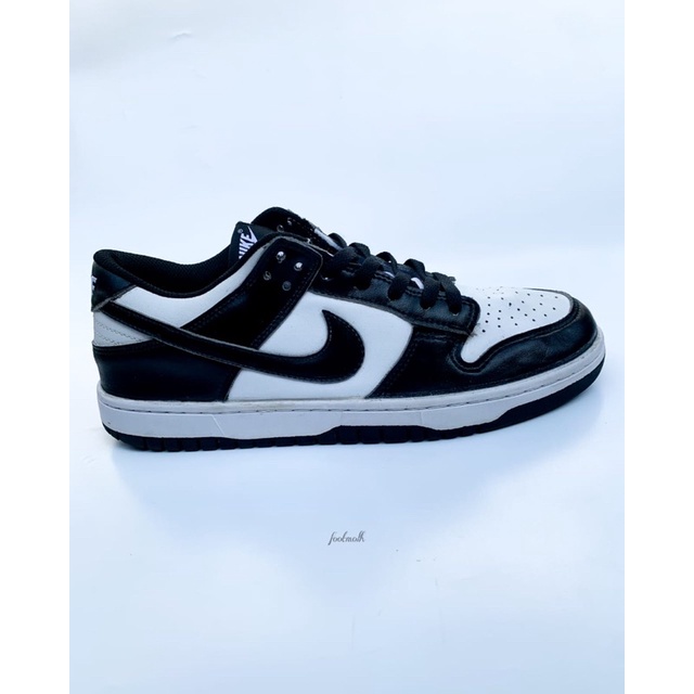 sb dunk low white black panda second size 42.5