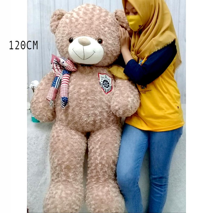 Boneka teddy bear big besar 120CM bowtie beruang house animal baby kids kado bear klasik florist