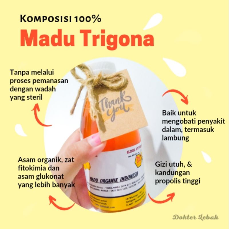 

100% ASLI Madu Trigona Murni Asli TANPA PEMANASAN dan Zat Tambahan Raw Honey Madu Kelulut Klanceng