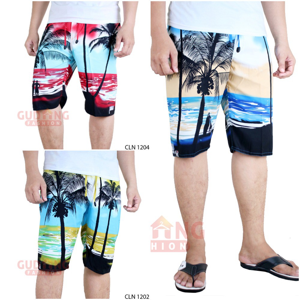 Celana Pantai / Celana Surfing / Celana Pendek Santai Pria Banyak Pilihan Warna - CLN (COMB)