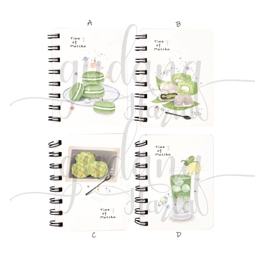 

GCC Notebook A7 Spiral Time Of Matcha Buku Motif Buah Matcha GCC 308543