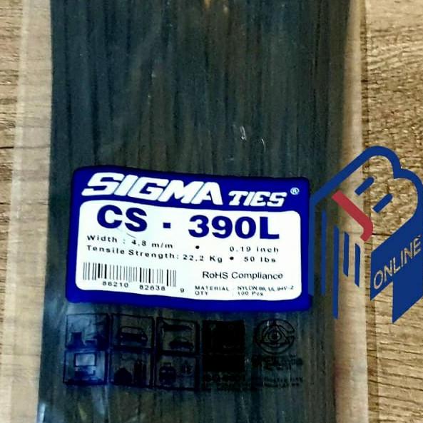 

Kabel Ties/Tali Tis/Cable Tie Cs 390 L Hitam 40 Cm Sigma Ties Cs390L Terlaris