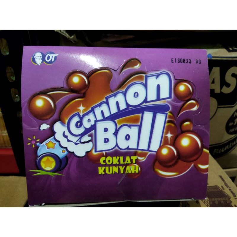 Cannon Ball Coklat Kunyah (24×6.3gr)