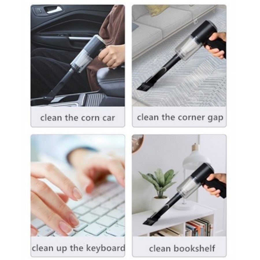 Vacuum Cleaner Wireless Portable Mini Penghisap Debu Cars Rumah Laptop