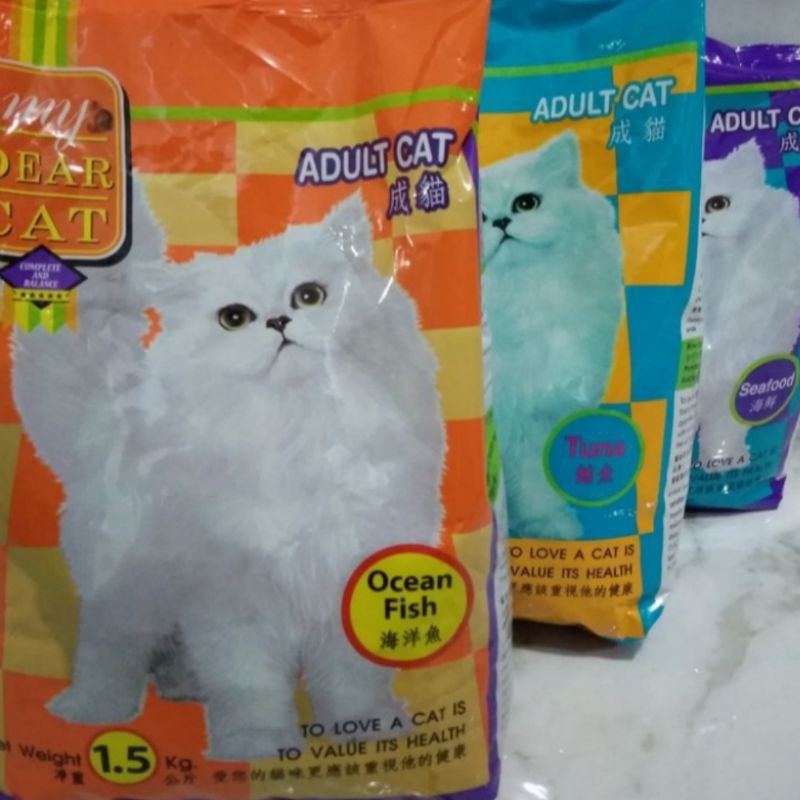 Makanan Kucing My Dear Cat Ocean fish 1,5kg / Makanan Kucing Adult Dry food