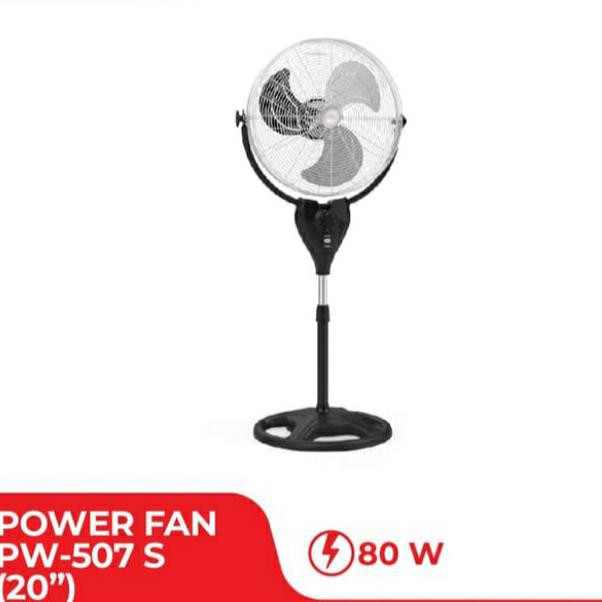 Kipas Angin Besi Maspion Berdiri 20" Stand Fan Pw507S Pw507 Pw 507 S