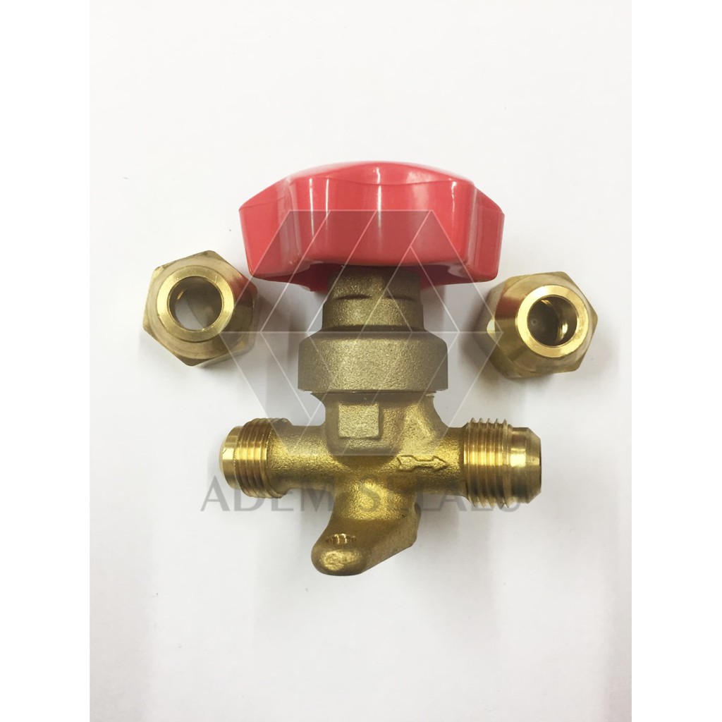 Hand Valve Refrigerant AC HS 3/4" | Stop Kran Refrigerant AC 3/4" Merk HS