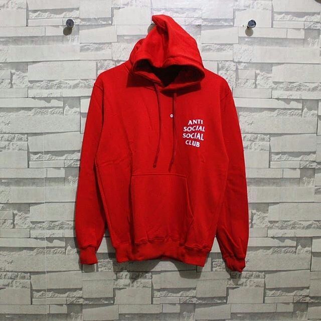 Hoodie Anti Social Social Club - Merah