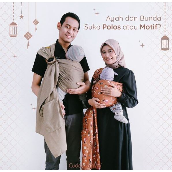 CUDDLE ME Bamboo Sling Gendongan Bayi Ring Sling Katun Bambu Cuddleme Bamboo Ringsling Gendongan Kain