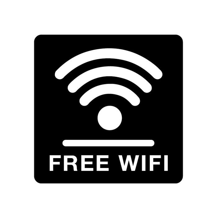 

Sign Free Wifi Acrylic Square| Acrylic Sign Timbul | Sign Akrilik Elegan