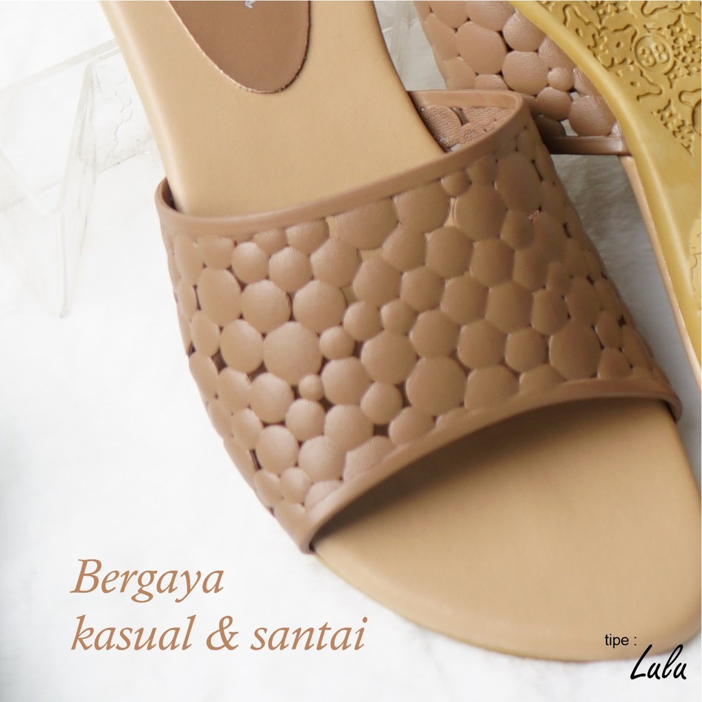 Sara Sara LULU Sandal selop wanita  sandal flat sandal cewek fashion trendy casual terbaru