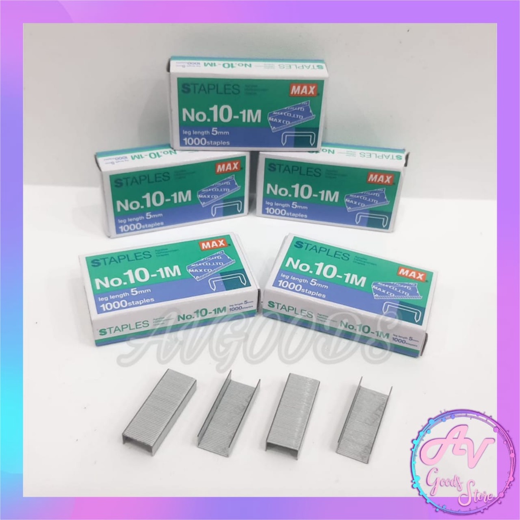 

Isi Staples MAX / Isi Stapler MAX No.10 No.3 / Isi Jepretan MAX Besar Kecil