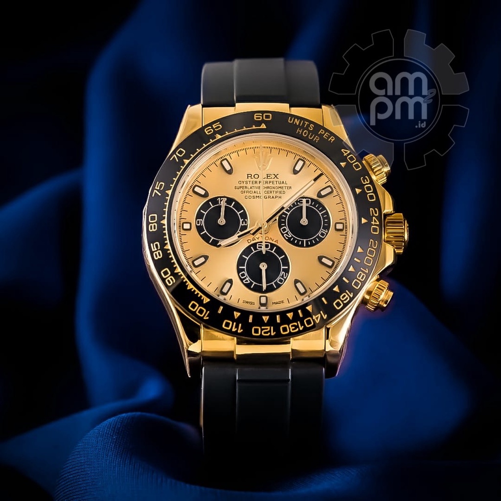 JAM TANGAN ROLEX COSMOGRAPH DAYTONA SWISS ETA AUTOMATIC GOLD SILICONE