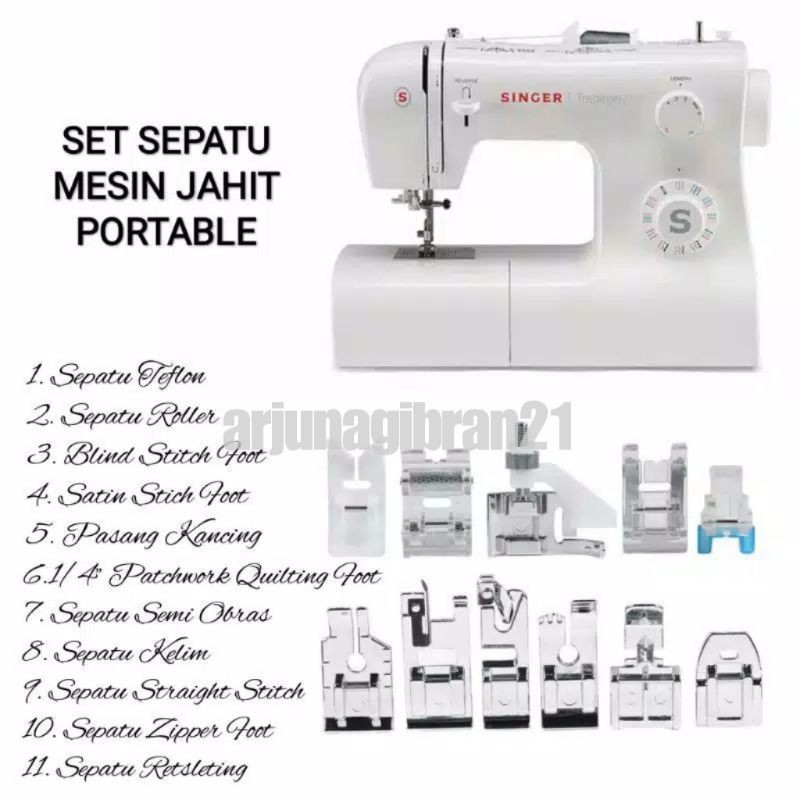 [ Bayar Di Tempat ] Set Sepatu Mesin Jahit Portable