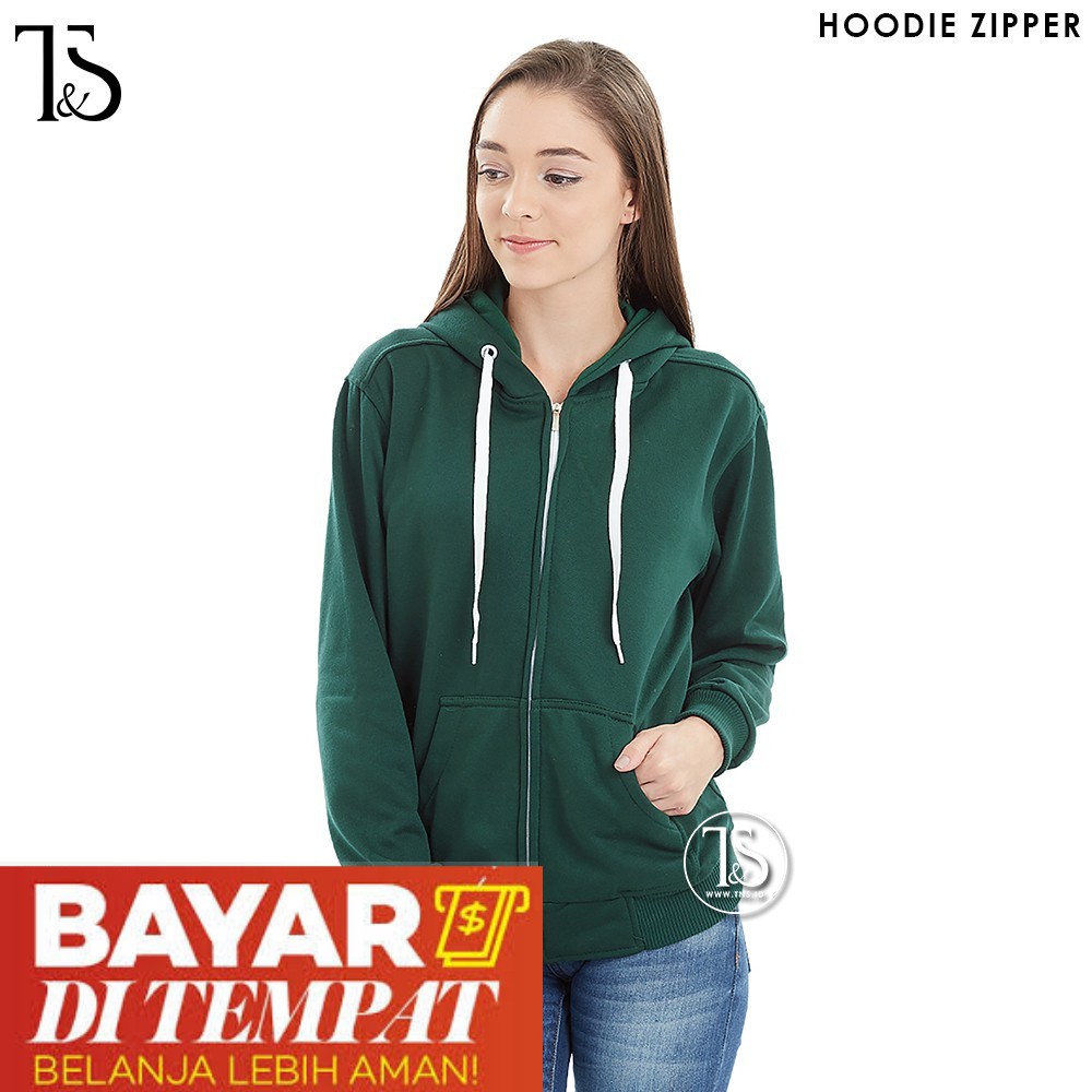 Jaket Hoodie Zipper Polos - Sonya Hoodie - Jaket Hoodie Pria dan Wanita