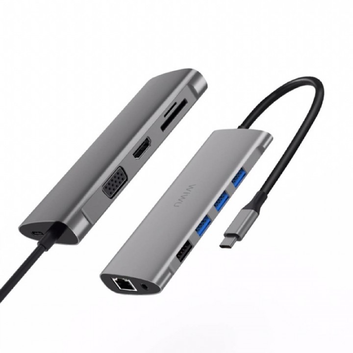 WIWU ALPHA A11312H - 11-in-1 USB-C Multifunction Converter Adapter