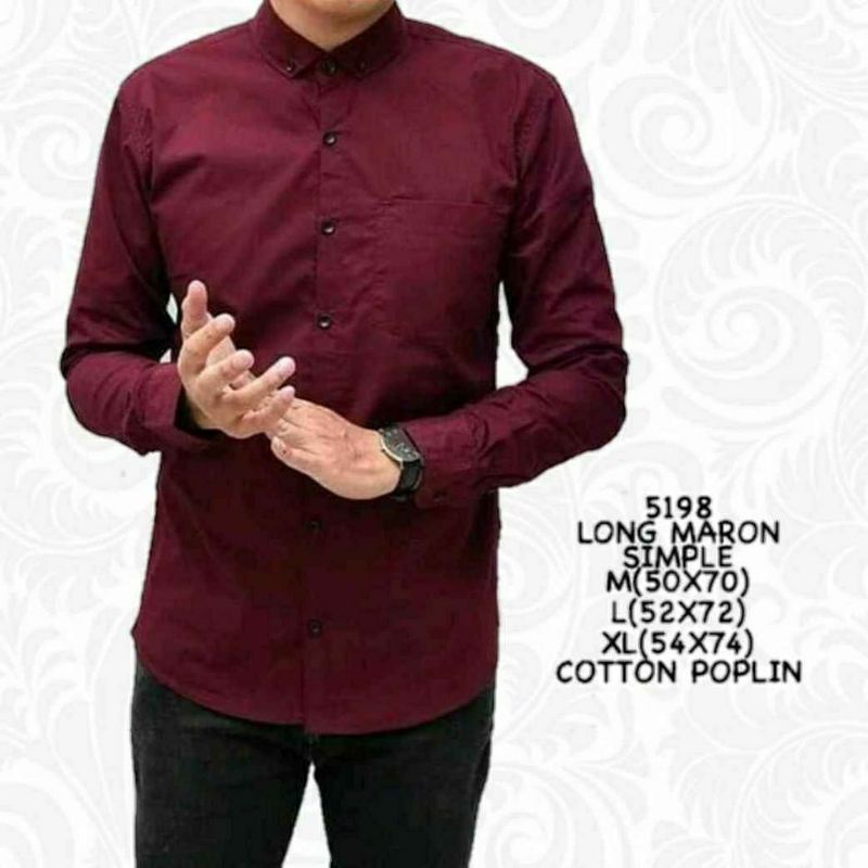 KEMEJA PRIA MENS POLOSAN LENGAN PANJANG COOLMAN PAKIAN PRIA CASUAL PAKAIAN DINAS PNS KERJA SIZE MLXL