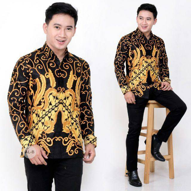 Kemeja batik etnika panjang