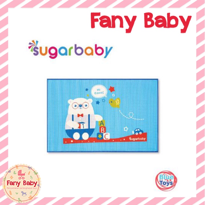 SUGAR BABY RUBBER COT SHEET [ BLUE TOYS ]